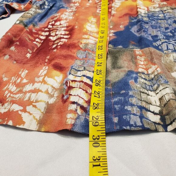 Multicolor Tie Dye Coral Spring Top in Size M - Picture 10 of 15